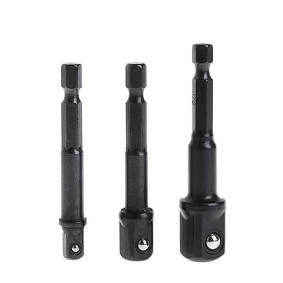 3*1/4" 3/8" 1/2" Extension Drill Bit Bar Hex Socket Power Driver Shank Adapter