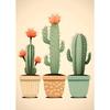 Vintage Mexican Cactus Poster Floral Moon Aesthetic Canvas Painting Prints Colourful  Wall Art Picture Room Home Decor
