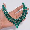 Incredible Top Grade Qualite 100% Natural Green Chalcedony Oval Shape Ethnic Handmade Jewelry 925 Steling Silver Necklace 18" WSJ-4761
