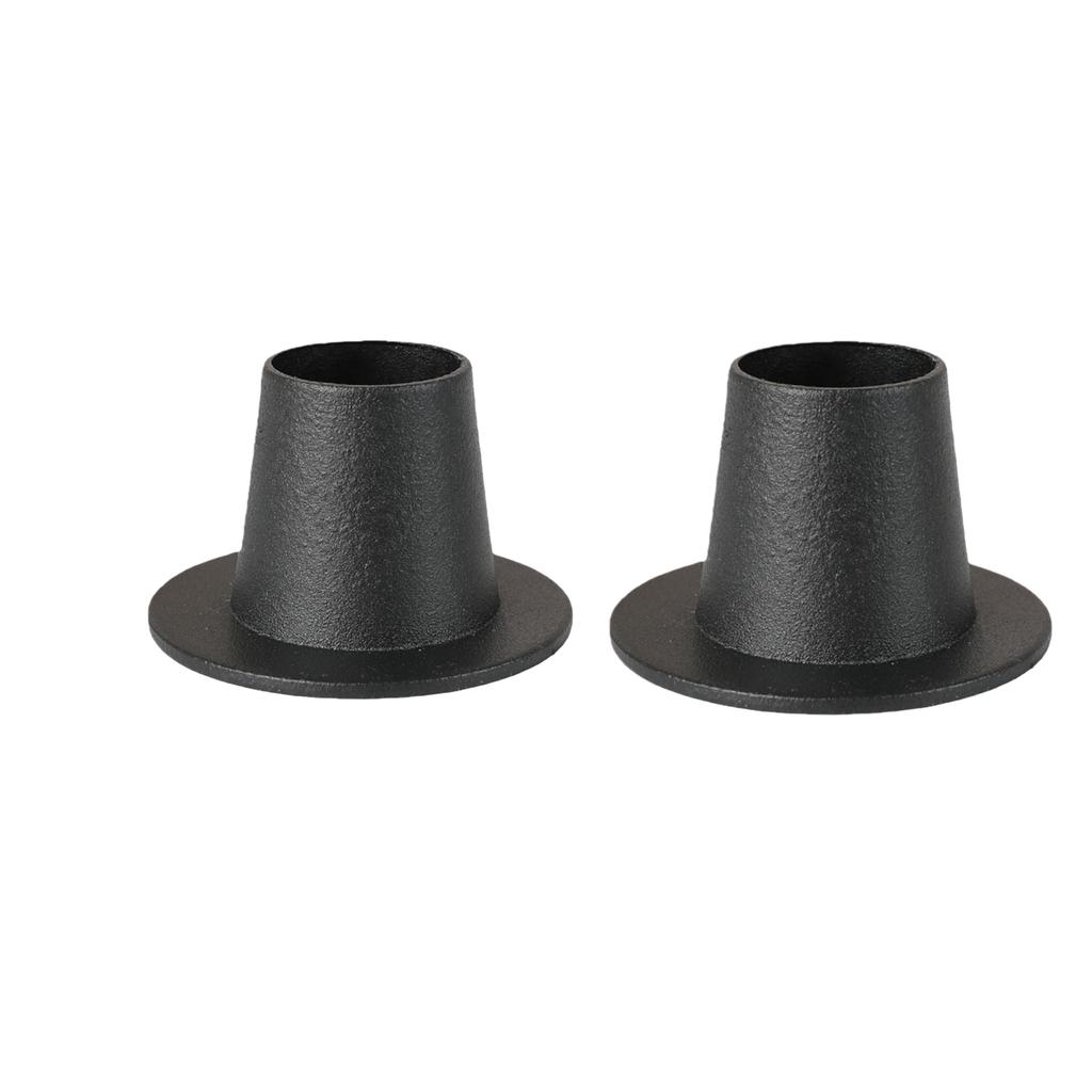 2Pcs European Style Iron Brass Candlestick Ornaments Candlelight Romantic Dinner Candle Holder