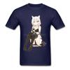 Neko Waifu Ahegao Girl T-shirts Otaku Senpai Nerdy Unisexga Harajuku Cat Tshirt Pin Up Japanese Comic Anime Popular Tees Unisex