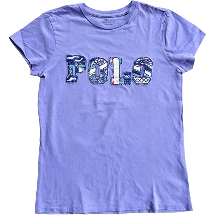 Polo Ralph Lauren SS26 Пэчворк Вышитая рубашка-поло Женские топы 211818165-002 XL