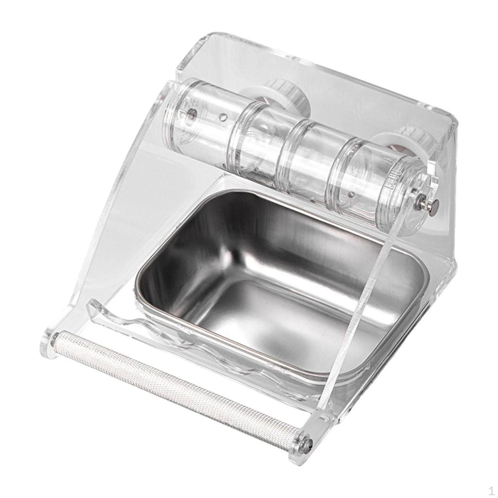 Bird Cage Feeder Foraging Toy Transparent Leakproof Easy to Clean Hanging Pet Food