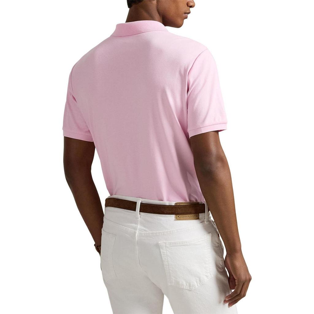Ralph Lauren Mens Pima Cotton Slim Short-Sleeved Polo Shirt