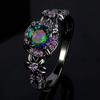 Sweet and Cool Colorful Ring Woman, Bow Flower Elegant Accessories, Niche Gentleness
