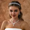 Korean Zircon Double Layer Crystal Bridal Headband: Elegant High-End Wedding & Prom Hair Accessory for Women