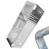 For delineation tools 45 degrees scribing gauge square tube folding round ruler square steel folding 90 degrees arc angle drawin
