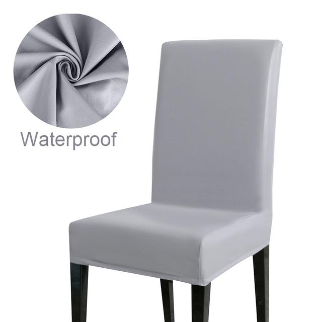 

Чохли на стільці з водонепроникної тканини 2 типу. Еластичні чохли на стільці для обіду 1/2/4/6 шт. 4 Pieces