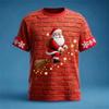 T-shirt da uomo estiva girocollo con stampa 3D