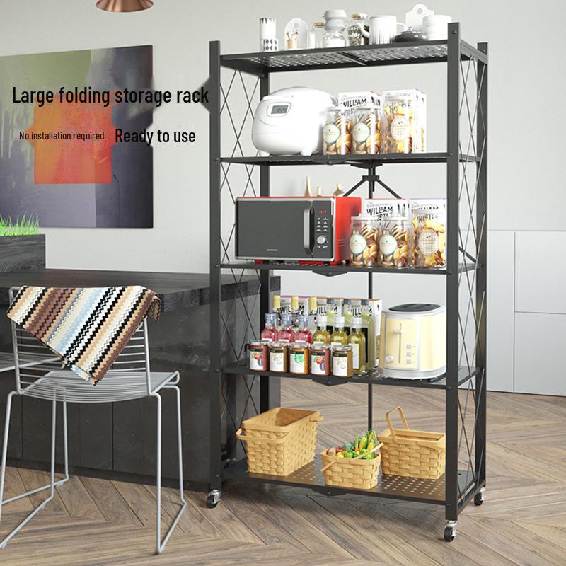 Отдельно стоящая складная многоуровневая кухонная стойка для хранения