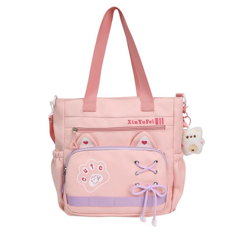 New backpack fashion kitten large capacity shoulder backpack junior high school students backpack high value school bag