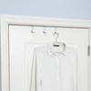 2/6/10/20Pcs Stainless Steel Z-shaped Door Rear Hook Coat Rack Refrigerator Towel Hanging Shelf Organizer Non-marking Hook Hanger Door-back Hook