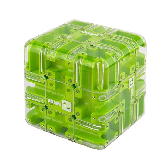 1/2Pcs 3D Puzzle Maze Cube Educational Brain Teaser Handheld Rolling Ball Maze Cube Spatial