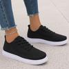 Women's Sports Shoes, Casual Shoes, Woven White Sneakers, Soft-bottom Lightweight Sneakers, Flat Shoes