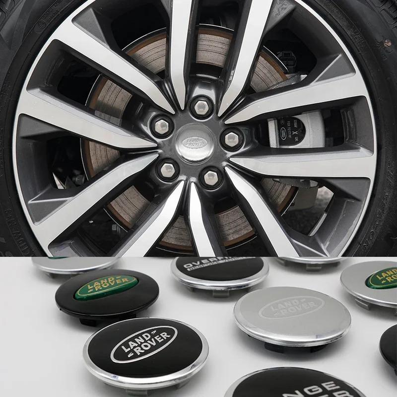 4Pcs 62mm Car Styling Car Wheel Center Hub Cap Covers Badge For Land rover SVR Discovery Velar Evoque Range Rover L322 L405 L551