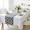 Washable Premium Cotton Linen Table Runner Daily Kitchen Table Decor