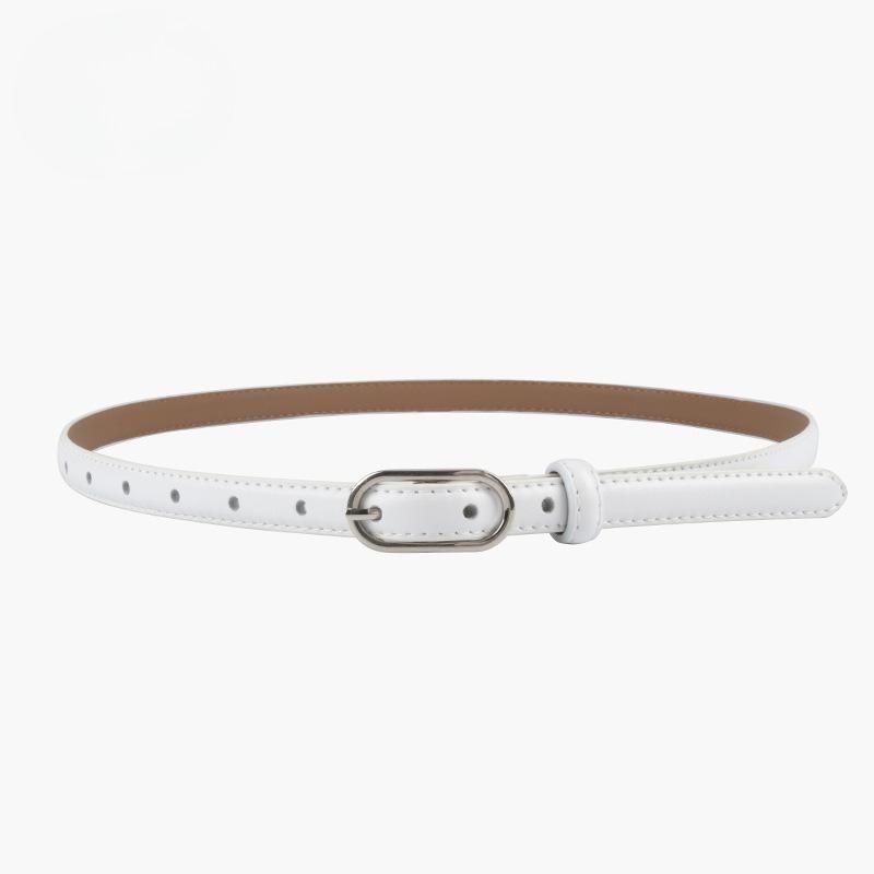 Slim Genuine Leather Women's Belt Belt Women's Style with Jeans Casual Pants Simple and Versatile Dress Decoration Summer
