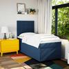 Maison Exclusive - Sommier à lattes de lit avec matelas Bleu 90x190 cm Tissu