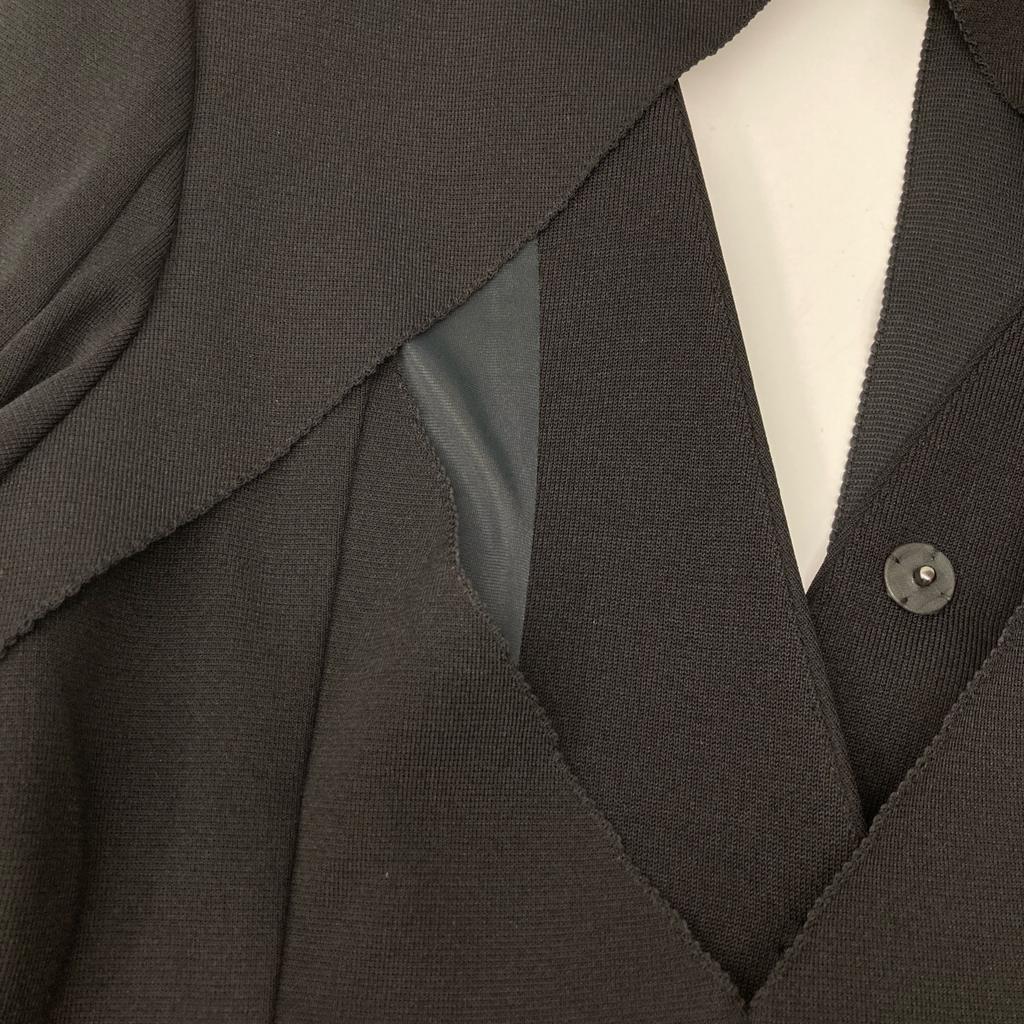 FETICO 24AW FTC244-0207 BLACK KNITTED TAILORED JACKET Jacket 1 blackUsed