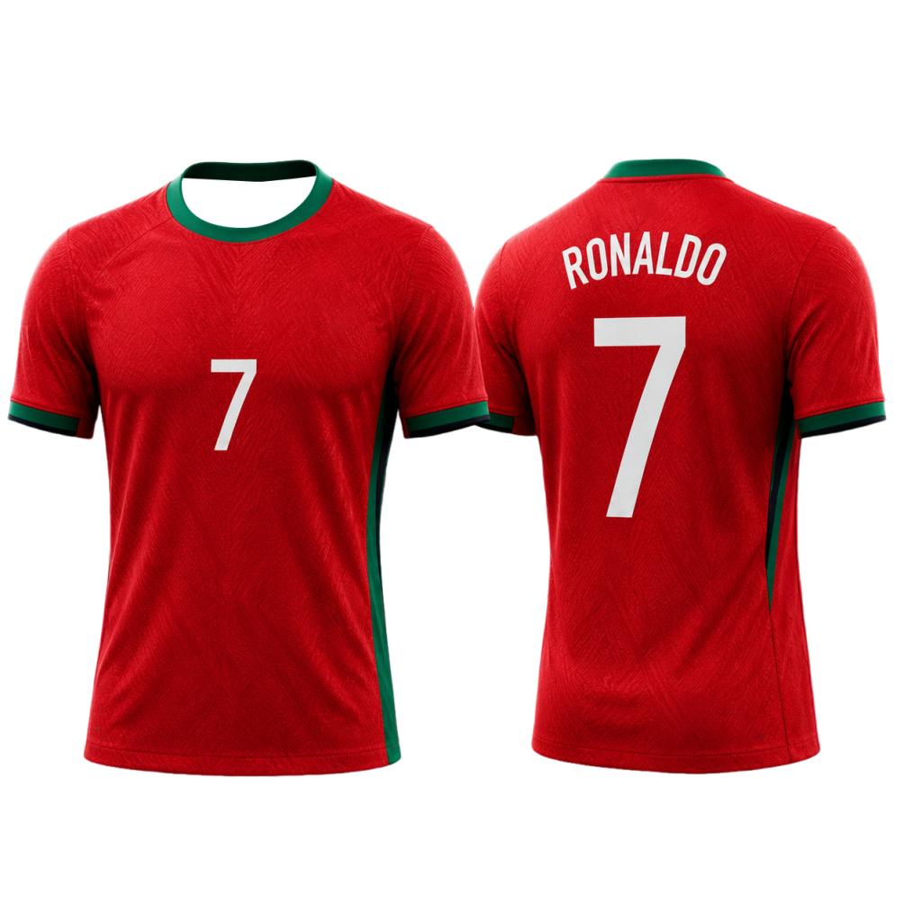 Fashion Ronaldo Unisex Jersey Collectible Soccer Fan T Shirt Lightweight Breathable Football Sportswear For Men Women Streetwear