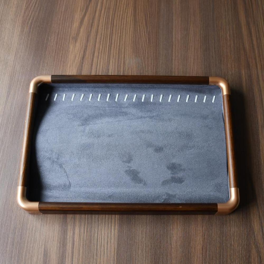 Velvet Wooden Jewelry Tray Necklaces Bracelets Jewelry Display Tray  Jewelry Storage