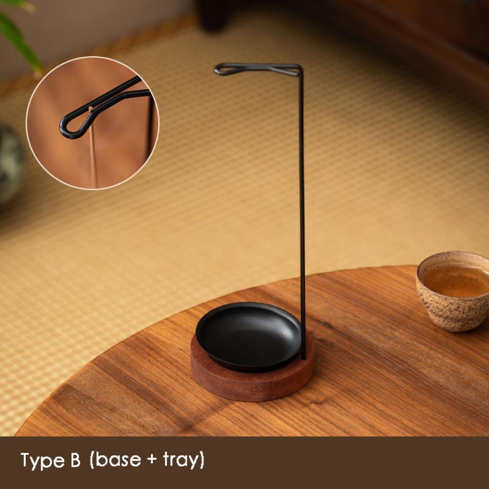 Creative Wooden Incense Burner Round Ornament Incense Stick Holder Incense Tray Hang Incense Upside Down Yoga Decoration