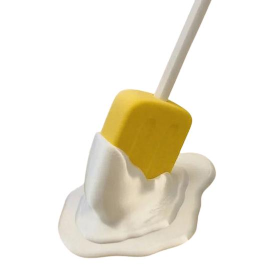 

Melting Popsicle Pen Holder 3D Printed Desk Organizer for Pens Pencils жовтий/білий