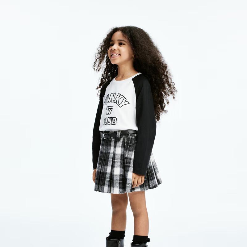 MO&Co. Kids Winter Raglan Long Sleeve Cotton T-shirt 130