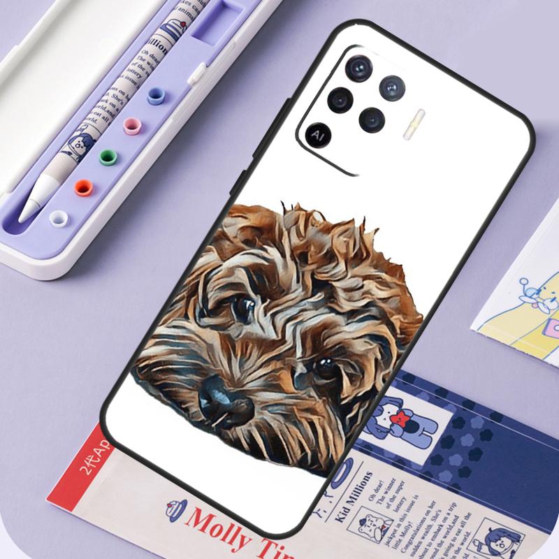 

Brown Cockapoo For Oppo A17 A18 A94 A74 A54 A15 A38 A58 A78 A98 A40 A60 A80 A16 A76 A96 A57 A77 A5 Pro Case Oppo A5 Pro 5G