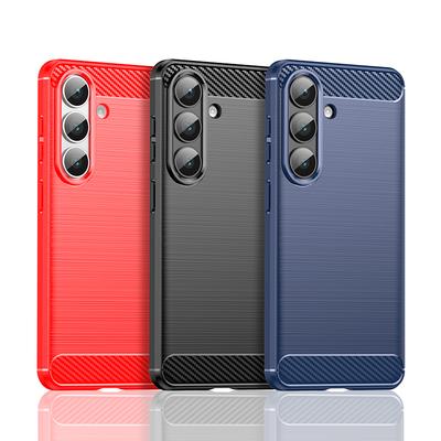 For Cover Samsung Galaxy S26 Case For Samsung S26 Pro S26Ultra S26Plus Soft Silicone Carbon Fiber Back Case For Samsung S26 Case