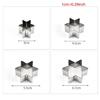 10 PCS Food-Grade Stainless Steel Star Theme Christmas Cookie Cutter Baking Gift