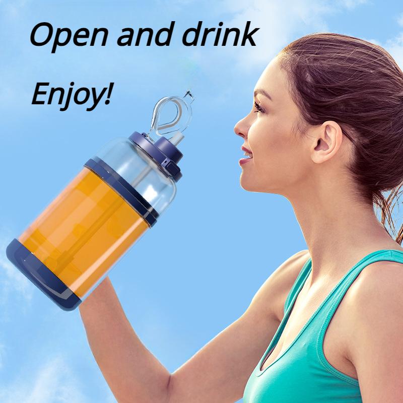 1.5L Juicer Cup Mini Portable Blender Mixer Smoothie Orange Lemon Fruit Juice Extractor Electric Citrus Press Sport Water Bottle