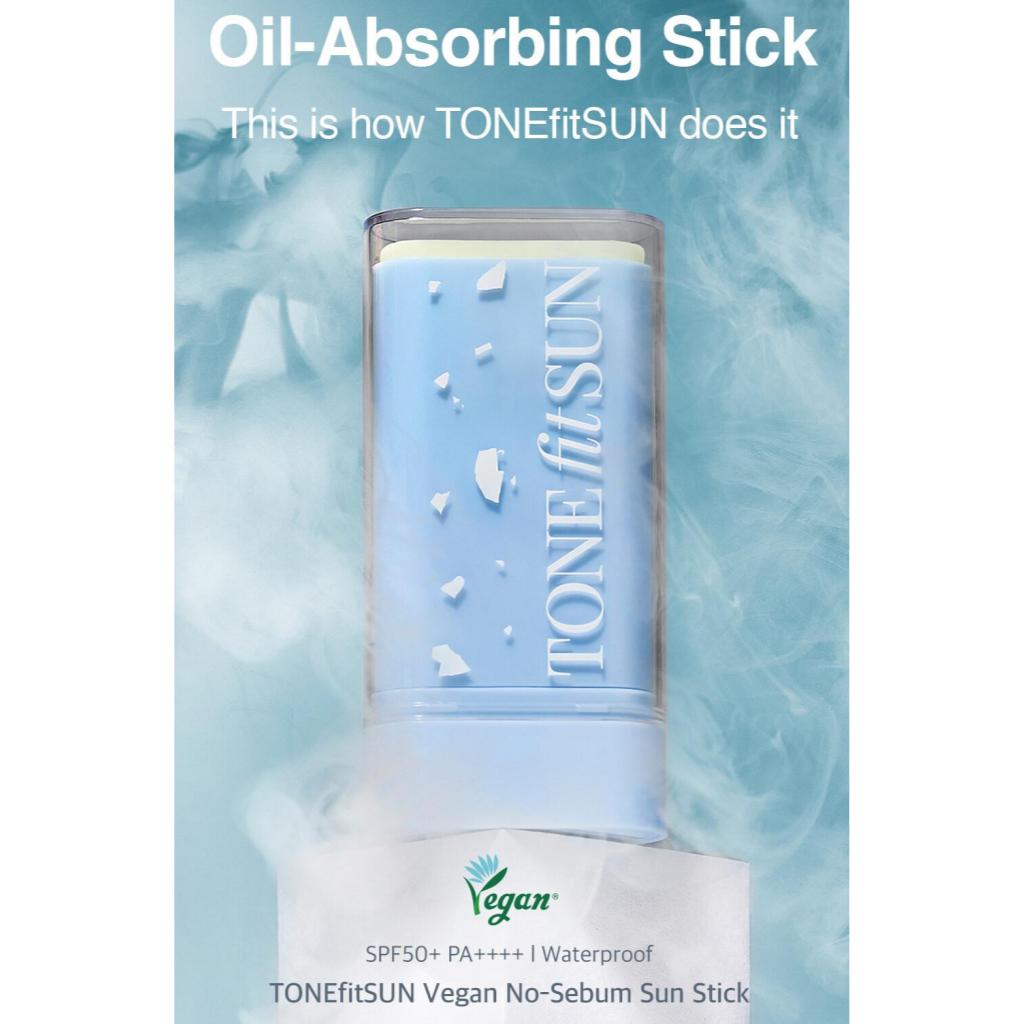 [TONEfitSUN] Vegan No-Sebum Sun Stick (SPF50+/PA++++) 18g