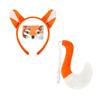 Child Animal Role Play Costume Animal Ear Headband Tail Skirt Halloween Animal Outfit Accessory for Kid Boy Girl Cosplay