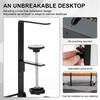 Under Table Storage Rack Under Desk Cable Management Tray with Clamps No Drilling Sturdy Spacious supplies for Wire Management
