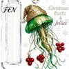 Christmas Decorative Cash Holder Acrylic Money Ornament, Xmas Holiday with Slot, Tree Hanging Gift Decoration Present Ornament