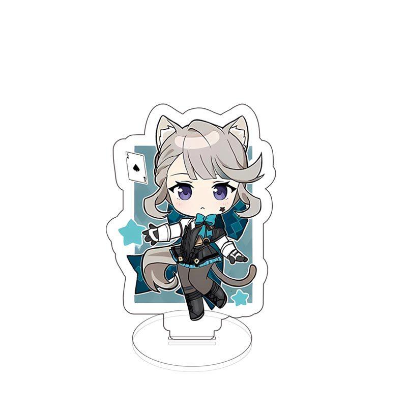

8Cm Acrylic Small Standing Card, Animation Peripheral Small Standing Card Ornament 8CM*5PCS