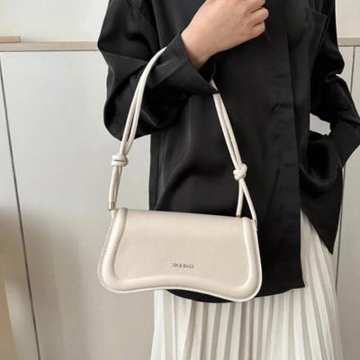 Ladies Shoulder Crossbody Bags Leather Women Underarm Bags Solid Color Small Top Handle Bags Purse Female Daily Handbags