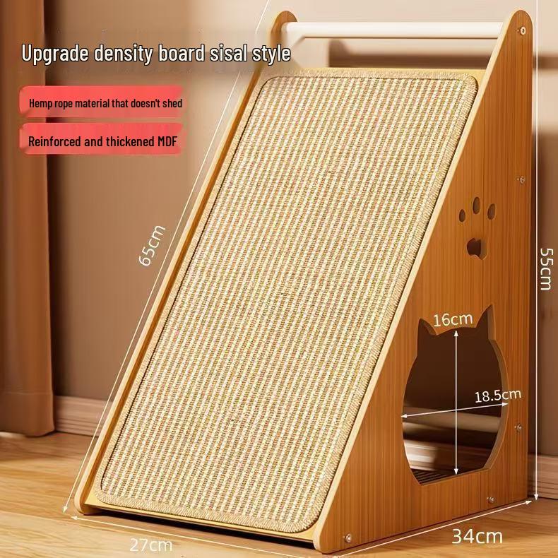 Durable Sisal Cat Scratching Post & Cardboard Paw Board - Non-Shedding, Vertical, Anti-Scratch Sofa & Nail Sharpening Cat Supplies