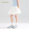 Mucmukn Mädchen Sommer Off-White Aufgeblasster Stufen-Baumwollrock
