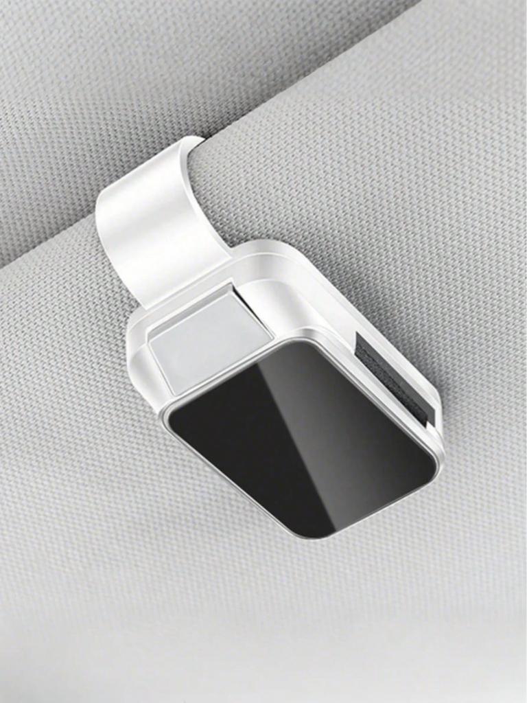 Versatile Car Visor Holder - Secure Storage for Glasses/Cards Compact & Elegant Fits Most Visors Alloy Clip Safe Driving