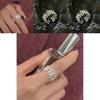 Minimalist Floral Highend Copper Finger Ring With Adjustable Size Women For