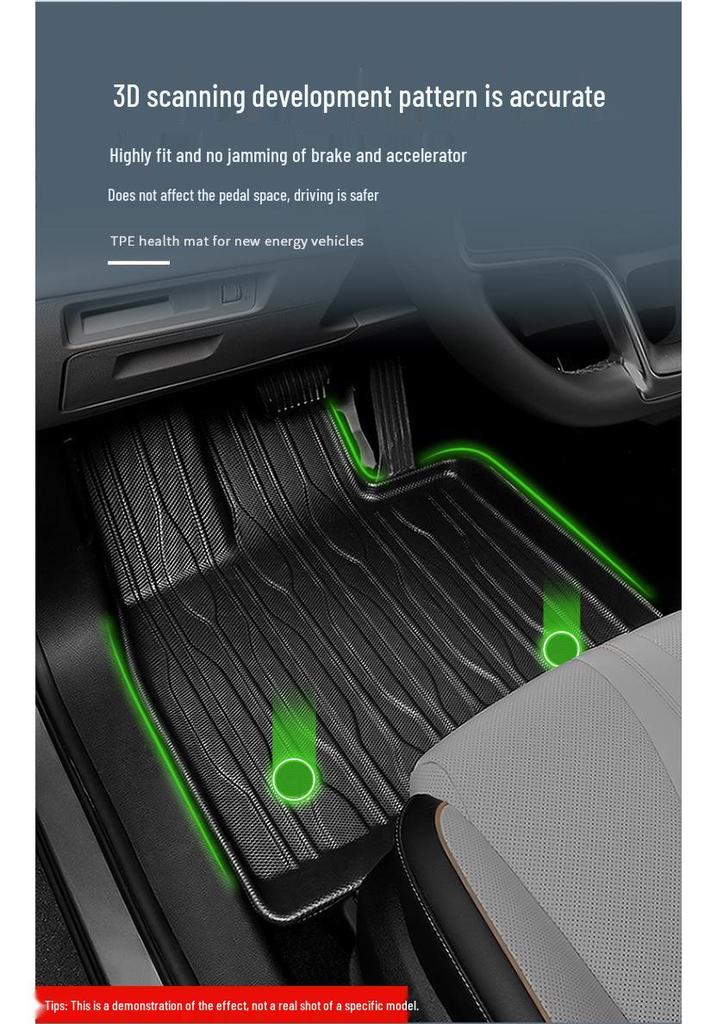 23-25 Wei Blue Mountain Eco-Friendly TPE Car Floor Mats & Trunk Decor