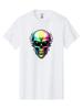 Rainbow-Skull Mens Graphic Tee, 100% Cotton, Casual Summer Wear