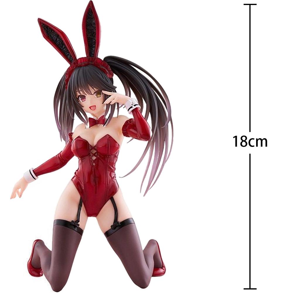 

Anime Figure Yatogami Tohka figure bunny girl kneeling action figure Tokisaki Kurum figurine PVC Girl Model Toy Statue Gift 18cm 17-18cm