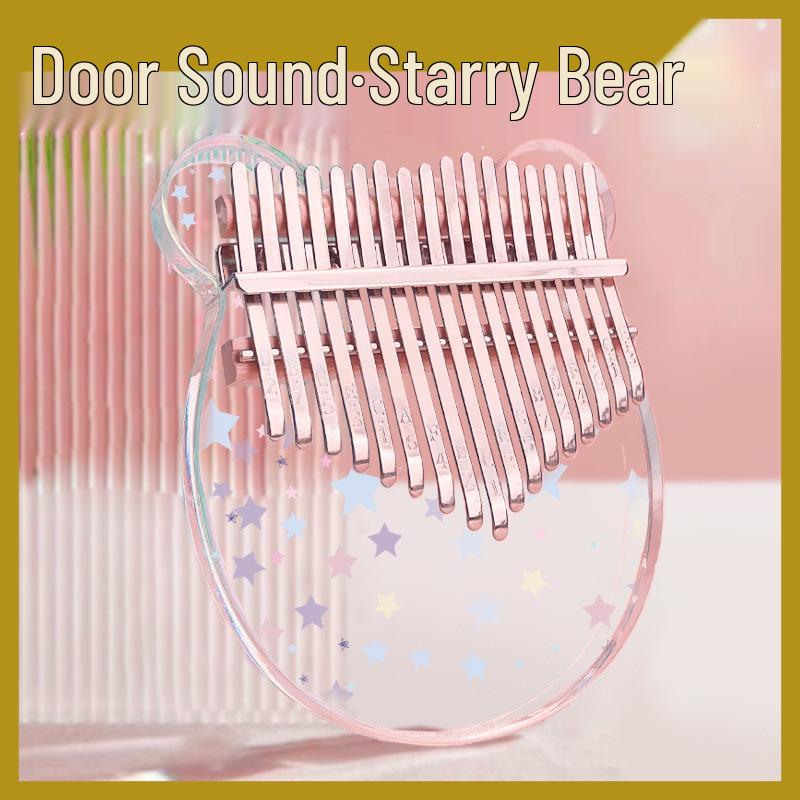 Crystal Transparent 17-Key Kalimba: Easy-to-Learn Portable Thumb Piano for Beginners