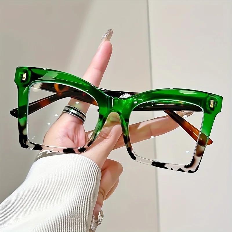 

Elegant Full Rim Square Reading Glasses For Women Pc Frame Clear Les Magnification 1.0 To 4.0 Fashion Reading Glasses 0