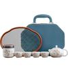 Elegant Mutton Fat Jade Teapot Gift Set - Dehua Ceramics Reception Souvenir