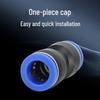 PU Quick-Connect Pneumatic Air Hose Coupler (Sizes: 4-16mm) - Plastic Straight-Through Connector