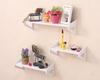 Boorvrije PVC Hout-Kunststof Wandplank – Aan de Muur Gemonteerde Boekenplank & Bloemenstandaard voor Slaapkamer & Woonkamer Decor